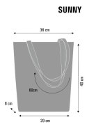 Torebka Damska Płócienna Bertoni (PL) Na Suwak SUNNY - HUSKY