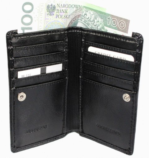 Etui na dokumenty ANDRUS (PL) Dwie Części Na Nap Skóra Naturalna RIFD 13 x 8 [cm]