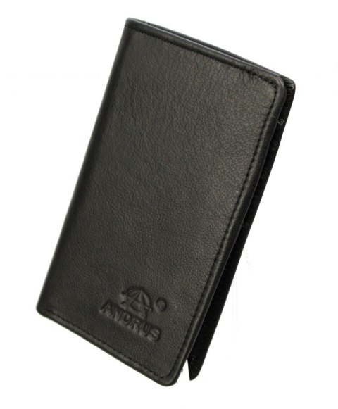 Etui na dokumenty ANDRUS (PL) Dwie Części Na Nap Skóra Naturalna RIFD 13 x 8 [cm]