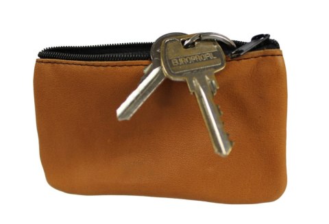 Etui Na Klucze Kluczówka Małe Jeden Zamek PolskaGalanteria.pl Skóra Naturalna 12,5 x 7,5 [cm]