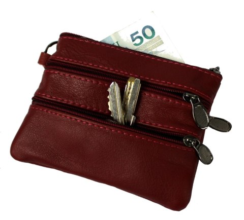 Etui Na Klucze Skórzane Polska Galanteria (PL) Skóra Naturalna Cztery Zamki Na Jeden Komplet Kluczy N149 11,5 x 9 x 1 [cm]