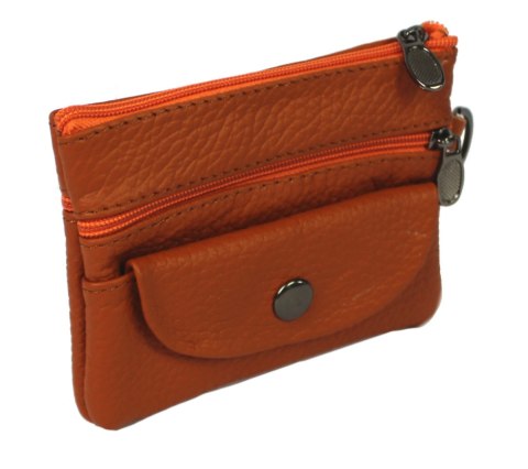 Etui Na Klucze Skórzane Polska Galanteria (PL) Skóra Naturalna Trzy Zamki Na Jeden Komplet Kluczy N159 12 x 9 x 1 [cm]