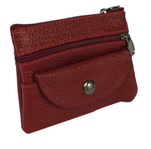 Etui Na Klucze Skórzane Polska Galanteria (PL) Skóra Naturalna Trzy Zamki Na Jeden Komplet Kluczy N159 12 x 9 x 1 [cm]