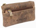 Etui Na Klucze Skórzane Jennifer Jones Skóra Naturalna DeLuxe Kluczówka JJ5496 DWA KÓŁKA NA DWA KOMPLETY KLUCZY 12 x 7,5  [cm]