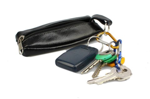 Kluczówka Duża Bombata Jeden Zamek ANDRUS (PL) Skóra Naturalna Połysk 14 x 7 x 2 [cm]