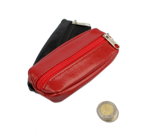 Kluczówka Duża Bombata Jeden Zamek ANDRUS (PL) Skóra Naturalna Połysk 14 x 7 x 2 [cm]