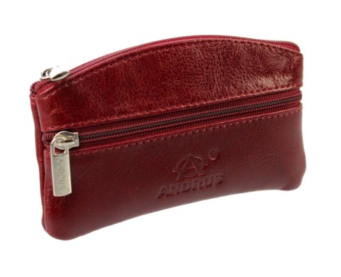 Kluczówka Średnia Dwa Zamki ANDRUS (PL) Skóra Naturalna 12 x 7 x 1 [cm]