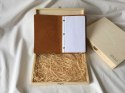 Notatnik W Skórzanej Oprawie Whiskey Wymienne Wkłady Skóra Licowa Vintage Solidny Notes