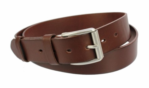 Pasek Męski Skórzany ARUCCE (PL) Skóra Licowa EXTRA 40 mm BRĄZOWY Gładki Klamra Tradycyjna (Z ROLKĄ) Pasek Męski Skórzany ARUCCE (PL) Skóra Licowa EXTRA 40 mm BRĄZOWY Gładki Klamra Tradycyjna (Z ROLKĄ)