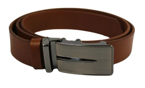 Pasek Męski Skórzany Arucce (PL) Skóra Licowa EXTRA 35 mm BRĄZOWY Gładki Klamra Bezniklowa Samozaciskowa SREBRNA 39 Pasek Męski Skórzany Arucce (PL) Skóra Licowa EXTRA 35 mm BRĄZOWY Gładki Klamra Bezniklowa Samozaciskowa SREBRNA 39