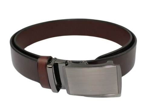 Pasek Męski Skórzany Arucce (PL) Skóra Licowa EXTRA 35 mm CZEKOLADOWY Gładki Klamra Samozaciskowa SREBRNA 34 Pasek Męski Skórzany Arucce (PL) Skóra Licowa EXTRA 35 mm CZEKOLADOWY Gładki Klamra Samozaciskowa SREBRNA 34