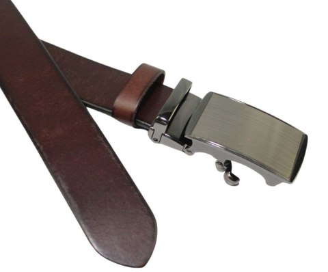 Pasek Męski Skórzany Arucce (PL) Skóra Licowa EXTRA 35 mm CZEKOLADOWY Gładki Klamra Samozaciskowa SREBRNA 34 Pasek Męski Skórzany Arucce (PL) Skóra Licowa EXTRA 35 mm CZEKOLADOWY Gładki Klamra Samozaciskowa SREBRNA 34