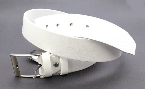 Pasek Męski Skórzany PAS-MAX (PL) Skóra Licowa EXTRA 35 mm BIAŁY Klamra Tradycyjna K10 Pasek Męski Skórzany PAS-MAX (PL) Skóra Licowa EXTRA 35 mm BIAŁY Klamra Tradycyjna K10