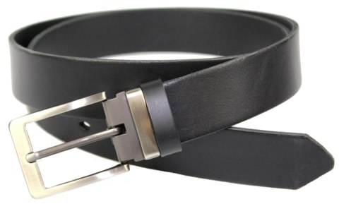 Pasek Skórzany ARUCCE (PL) Skóra Licowa EXTRA 35 mm CZARNY Gładki Klamra Nowoczesna Pasek Skórzany ARUCCE (PL) Skóra Licowa EXTRA 35 mm CZARNY Gładki Klamra Nowoczesna