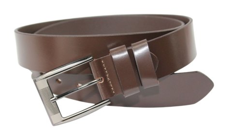 Pasek Skórzany ARUCCE (PL) Skóra Licowa Klamra Tradycyjna 40 mm CZEKOLADOWY Pasek Skórzany ARUCCE (PL) Skóra Licowa Klamra Tradycyjna 40 mm CZEKOLADOWY