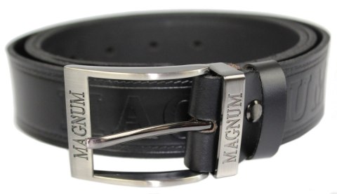 Pasek Skórzany ARUCCE (PL) Tłoczony Napis "MAGNUM" Skóra Licowa DW EXTRA 40 mm CZARNY DWOINA Pasek Skórzany ARUCCE (PL) Tłoczony Napis "MAGNUM" Skóra Licowa DW EXTRA 40 mm CZARNY DWOINA