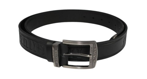 Pasek Skórzany Arucce (PL) Tłoczony Napis "MAGNUM" Z METALOWĄ KOŃCÓWKĄ Skóra Naturalana EXTRA 40 mm CZARNY Pasek Skórzany Arucce (PL) Tłoczony Napis "MAGNUM" Z METALOWĄ KOŃCÓWKĄ Skóra Naturalana EXTRA 40 mm CZARNY