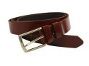 Pasek Skórzany Męski ARUCCE (PL) Gładki BRĄZOWY 30 mm Skóra Naturalna DW EXTRA