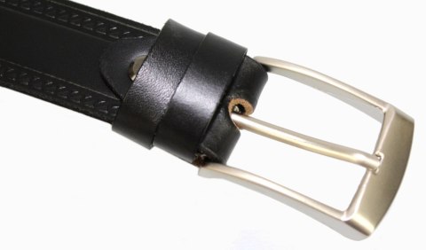 Pasek Skórzany Męski ARUCCE (PL) CZARNY "TRÓJKĄTY" 30 mm Skóra Naturalna DW EXTRA Pasek Skórzany Męski ARUCCE (PL) CZARNY "TRÓJKĄTY" 30 mm Skóra Naturalna DW EXTRA