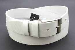 Pasek Skórzany PAS-MAX (PL) Gładki Skóra Licowa EXTRA 40 mm BIAŁY K10
