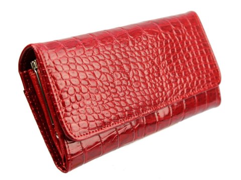 Portfel Damski ANDRUS (PL) Długi Max Klamra Skóra Naturalna Licowa RIFD 19,5 x 10 x 3,5 [cm]