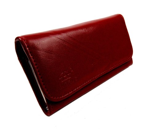 Portfel Damski ANDRUS (PL) Długi Max Klamra Skóra Naturalna Licowa RIFD 19,5 x 10 x 3,5 [cm]