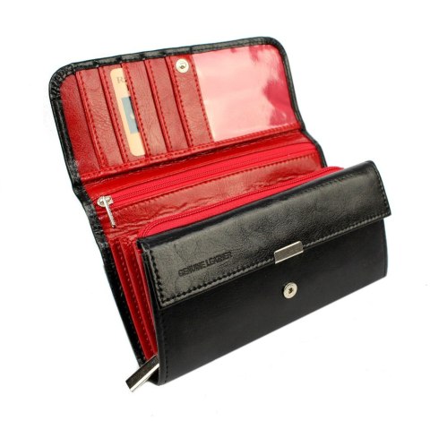 Portfel Damski ANDRUS (PL) Długi Max Na Suwak Skóra Naturalna Licowa Bardzo Wygodny I Wytrzymały RFID 17 x 9 x 4 [cm]