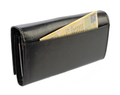 Portfel Damski ELKOR (PL) Długi Klamra Skóra Naturalna EL016B 17 x 9,5 x 2,5 [cm]