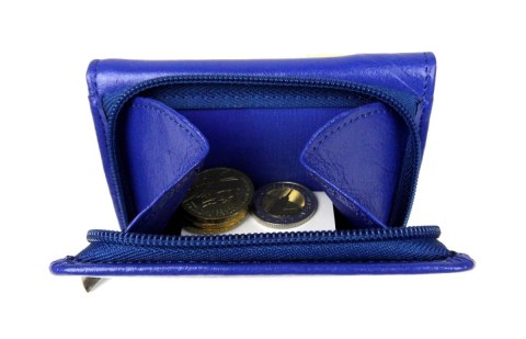 Portfel Damski Skórzany ANDRUS (PL) Skóra Licowa Suwak RIFD 12 x 9 x 3 [cm]