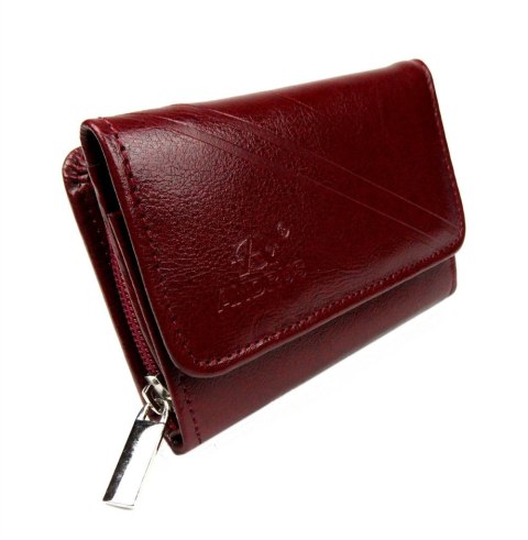 Portfel Damski Skórzany ANDRUS (PL) Skóra Licowa Suwak RIFD 12 x 9 x 3 [cm]