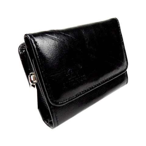 Portfel Damski Skórzany ANDRUS (PL) Skóra Licowa Suwak RIFD 12 x 9 x 3 [cm]