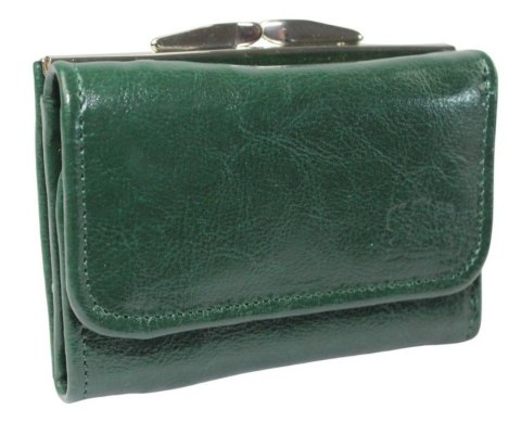 Portfel Damski Skórzany CRIS-POL (PL) Skóra Licowa 12 cm Klamra Na Zewnątrz P25 12 x 9 x 2 [cm]