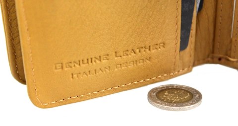 Portfel Damski Skórzany Jennifer Jones Skóra Licowa Średni Z Suwakiem Piórnik JJ5181 13,5 x 9 x 3 [cm]