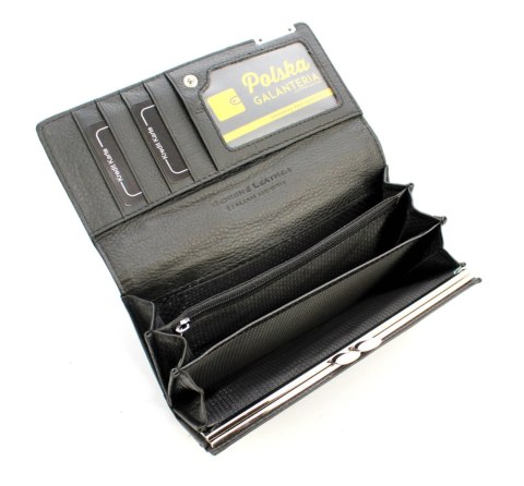 Portfel Damski Skórzany Lakierowany Jennifer Jones Długi Max Z Klamrą 5289-2 18,5 x 9,5 x 3 [cm]