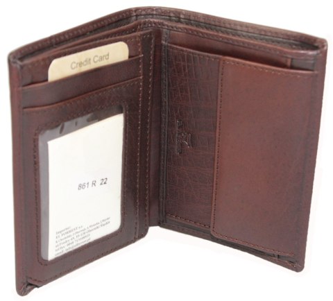 Portfel Męski Skórzany EL FORREST Skóra Bydlęca Duży Pionowy Bez Zapięcia Jedno Skrzydełko RFID 861 R 22 13,5 x 10 x 2,5 cm Portfel Męski Skórzany EL FORREST Skóra Bydlęca Duży Pionowy Bez Zapięcia Jedno Skrzydełko RFID 861 R 22 13,5 x 10 x 2,5 cm