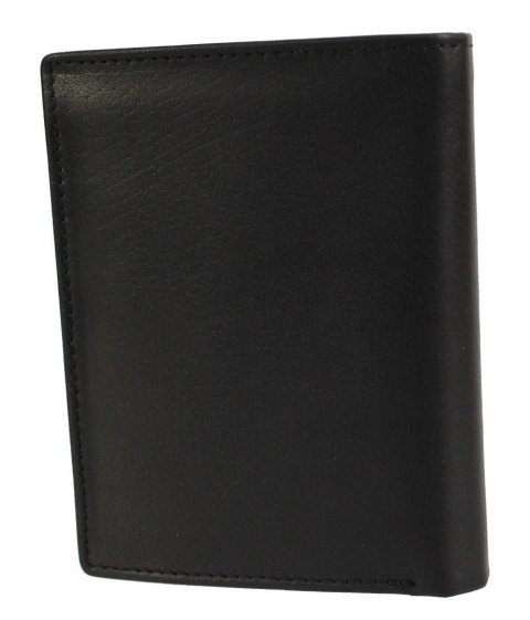 Portfel Męski Skórzany EL FORREST Skóra Bydlęca Pionowy Bez Zapięcia Dwa Skrzydełka Dodatkowy Suwak RFID 859 61 13 x 10 x 3 [cm]