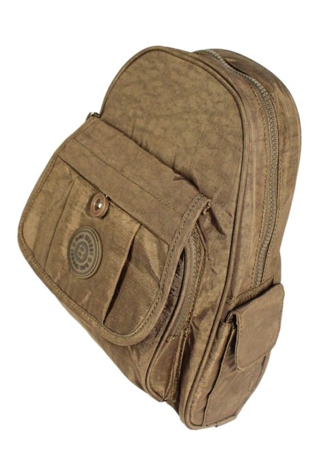 Praktyczny Plecak Materiałowy BAG STREET 2229 BRĄZOWY 30 x 25 x 6,5 [cm]