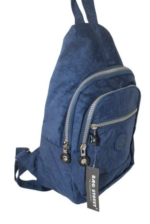 Praktyczny Plecak Materiałowy BAG STREET 2257 GRANATOWY 35 x 21 x 12 [cm]