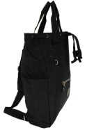 Praktyczny Plecak Torebka 2 w 1 BAG STREET 2247 CZARNY