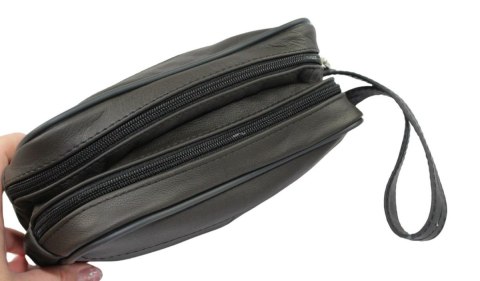 Saszetka Męska Skórzana Średnia MAGRE (PL) MACIEJ II Skóra Naturalna CZEKOLADOWA 20 x 13,5 x 8 [cm]