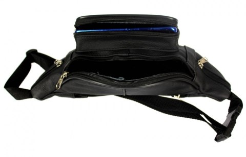 Saszetka Skórzana Na Pas Nerka MAGRE (PL) Skóra Naturalna Krzyś 3 Duża Kieszonka Na Smartfona De Luxe 37 x 14 x 14 [cm]