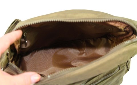 Stylowa Lekka Materiałowa Torba Kresz Wodoodporna Pozioma Średnia Na Ramię Bag Street NR 2245 BRĄZOWY 28 x 19 x 12 [cm]