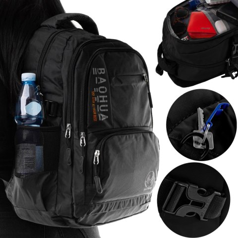 Wytrzymały Plecak Podróżny RGL PL10 SZARY 45 x 30 x 15 [cm]