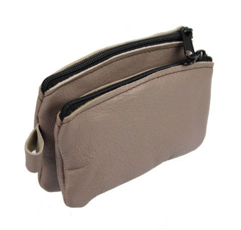 Etui Na Klucze Podwójne Portfelik Kluczówka POLSKA GALANTERIA (PL) Skóra Naturalna Na Jeden Komplet Kluczy 12 x 8 x 2,5 [cm]