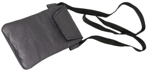 Paszportówka PolskaGalanteria (PL) Skóra Naturalna Klapka 1 Zamek Średnia Na Szyję 17 x 10 x 1 [cm]