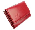 Portfel Damski ANDRUS (PL) 12 cm Klamra Skóra Włoska 12 x 9 x 2.5 [cm]