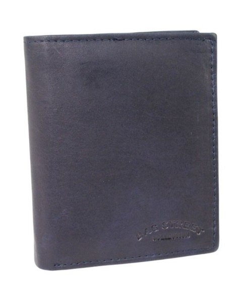 Portfel Męski Skórzany BAG STREET Skóra Naturalna Duży Pionowy Bez Zapięcia Dwa Skrzydełka 890 C 12 x 10 x 2 [cm]