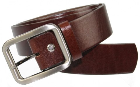 Pasek Skórzany Damski PAS-MAX (PL) Gładki 40 mm Skóra Licowa CIEMNY BRĄZOWY k506 Pasek Skórzany Damski PAS-MAX (PL) Gładki 40 mm Skóra Licowa CIEMNY BRĄZOWY k506