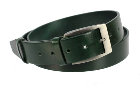 Pasek Skórzany Męski PAS-MAX (PL) Gładki 40 mm Skóra Licowa BUTELKOWA ZIELEŃ k111 Pasek Skórzany Męski PAS-MAX (PL) Gładki 40 mm Skóra Licowa BUTELKOWA ZIELEŃ k111