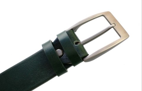 Pasek Skórzany Męski PAS-MAX (PL) Gładki 40 mm Skóra Licowa BUTELKOWA ZIELEŃ k111 Pasek Skórzany Męski PAS-MAX (PL) Gładki 40 mm Skóra Licowa BUTELKOWA ZIELEŃ k111